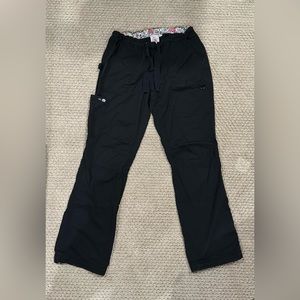 Koi black scrubs, Size: M, Tall, adjustable ankles, used.